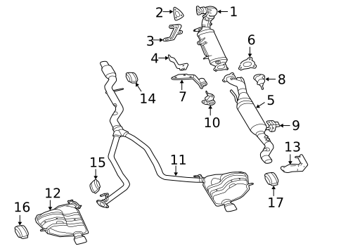 Exhaust Components for 2018 Jeep Grand Cherokee #0