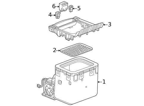 Center Console for 2025 Cadillac Escalade #7