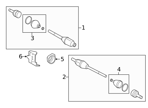 CV Components for 2006 Mercury Mariner #0