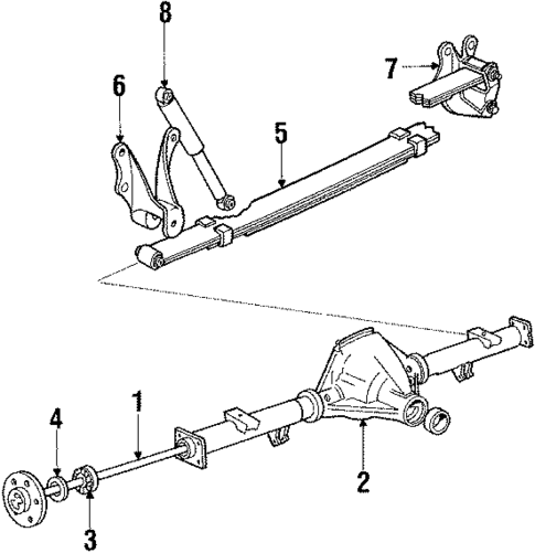 Rear Suspension for 1987 Ford Bronco #1