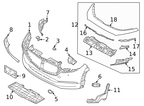 Bumper & Components - Front for 2023 Mazda CX-30 #2