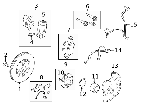 Brake Components for 2011 Ford Fusion #0