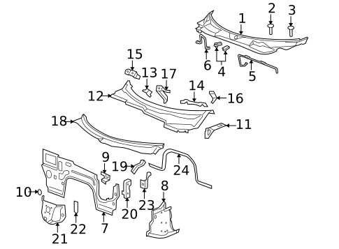 Cowl for 2008 Pontiac Solstice #0