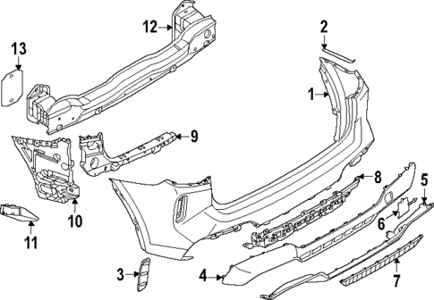 Bumper & Components - Rear for 2022 BMW X3 #0