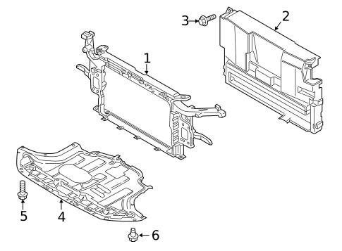 Radiator Support for 2021 Hyundai Kona Electric #0