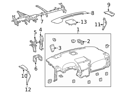 Instrument Panel for 2012 Lexus RX450h #0