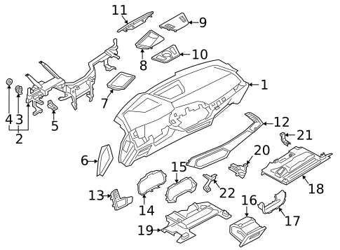 Instrument Panel for 2021 BMW X6 #0