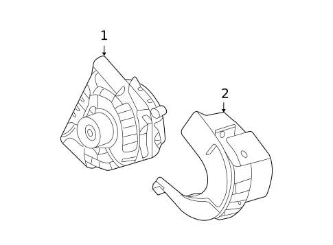 Alternator for 2007 Ford Five Hundred #1