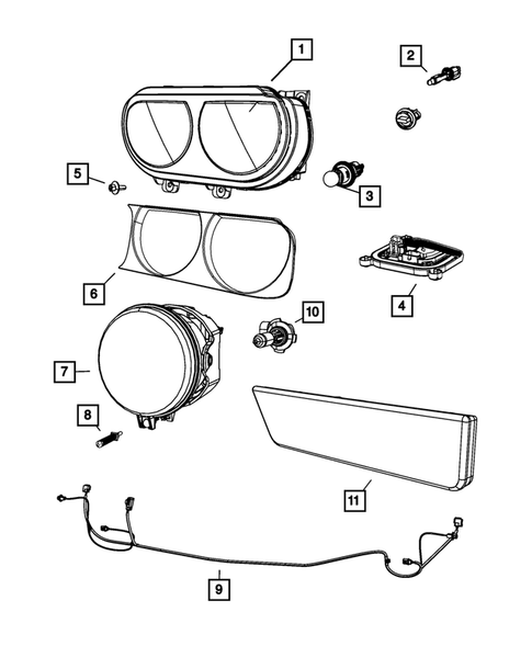 Lamps-Interior and Exterior for 2008 Dodge Challenger #1