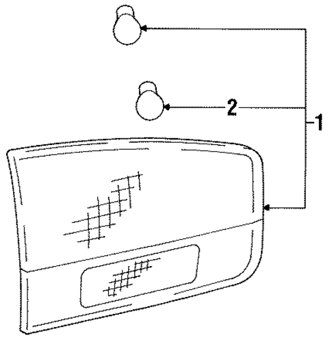 Backup Lamps for 1994 Toyota Camry #1
