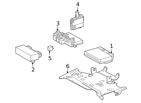 Electrical Components for 2001 Mercedes-Benz CL 55 AMG® #1