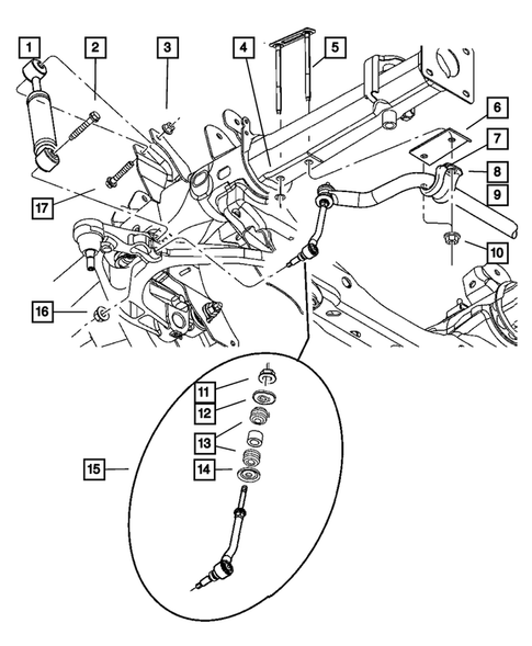 Front Suspension for 2007 Chrysler Aspen #1