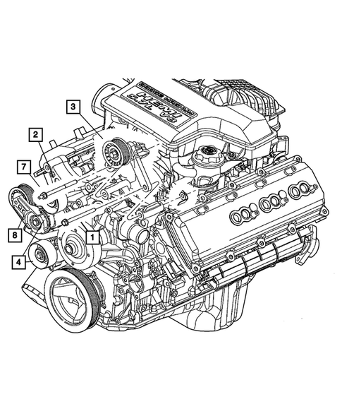 Pulleys and Related Parts for 2005 Dodge Ram 3500 #1
