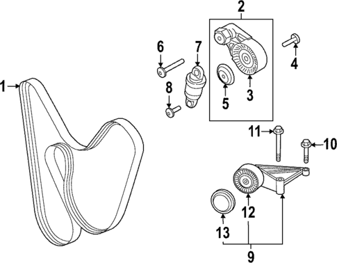 Belts & Pulleys for 2023 Porsche 911 #1