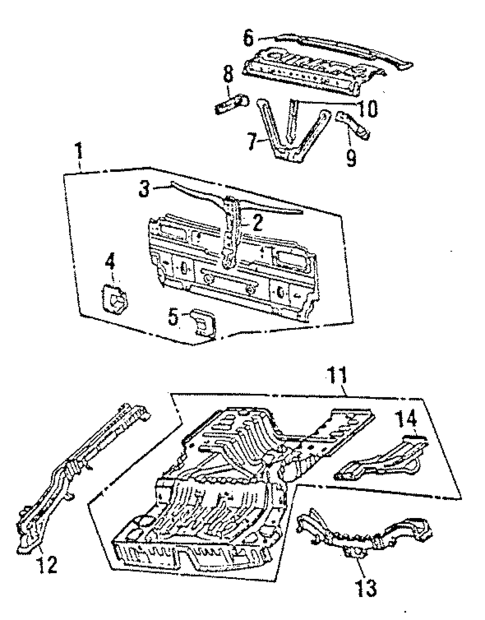 Rear Body for 1985 Honda Accord #0