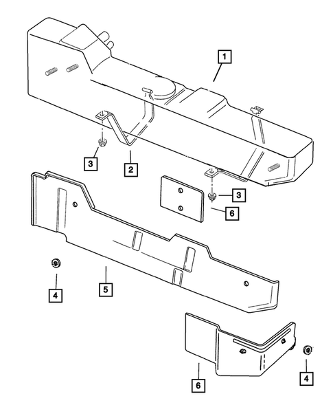 Tank, Fuel for 2001 Dodge Ram 2500 #1