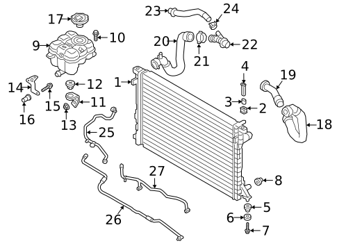 Radiator & Components for 2023 Audi Q8 #0