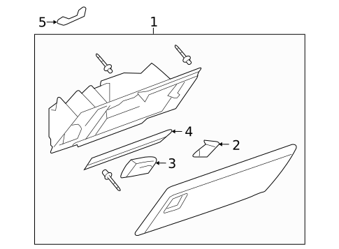 Glove Box for 2007 Chevrolet Silverado 1500 Classic #1
