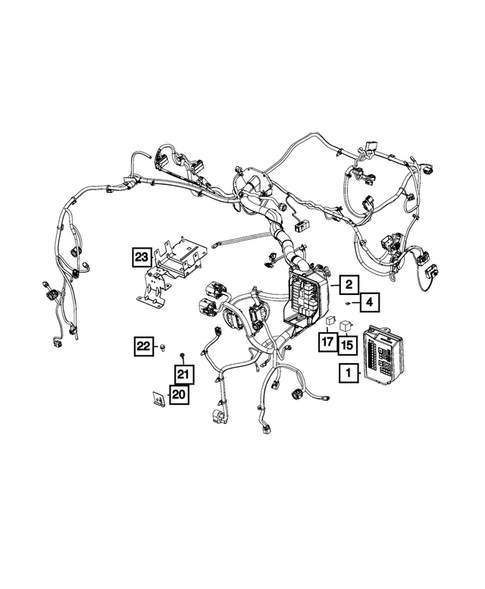 Power Distribution Center, Fuse Block, Junction Block, Relays and Fuses for 2018 Fiat 500 #0