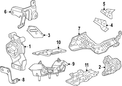 Engine & Trans Mounting for 2025 Ram 1500 #0