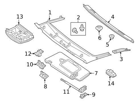 Interior Trim - Roof for 2021 Mercedes-Benz GLA 35 AMG® #6