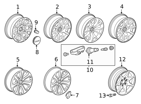 Wheels for 2017 GMC Yukon #0