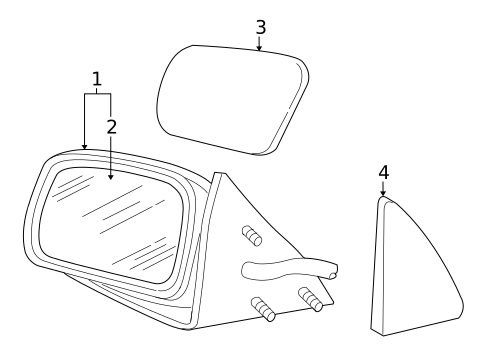 Outside Mirrors for 2004 Mercury Marauder #0