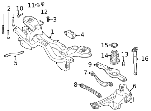Rear Suspension for 2011 Mazda CX-7 #1