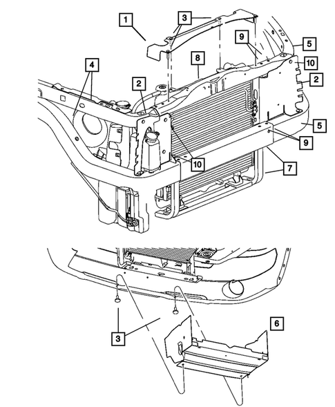 Radiator and Related Parts for 2005 Dodge Dakota #1