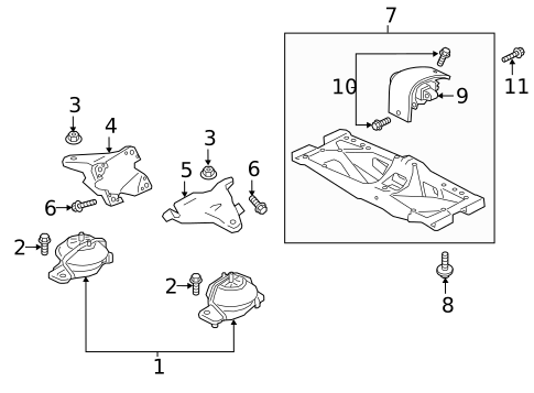 Engine & Trans Mounting for 2017 Jaguar XE #2