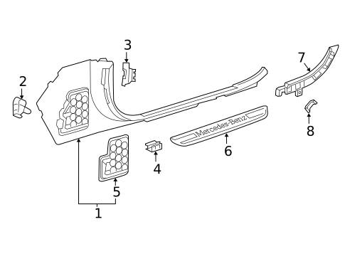 Interior Trim - Pillars for 2021 Mercedes-Benz C63 AMG #2