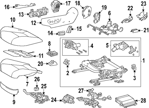 Driver Seat Components for 2025 Toyota Crown Signia #0