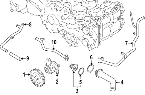 Water Pump for 2025 Subaru Impreza #0