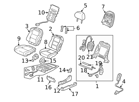 Power Seats for 2006 Acura TL #2