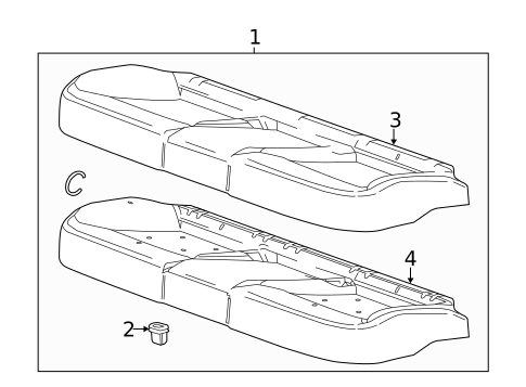 Rear Seat Components for 2017 Buick Verano #2