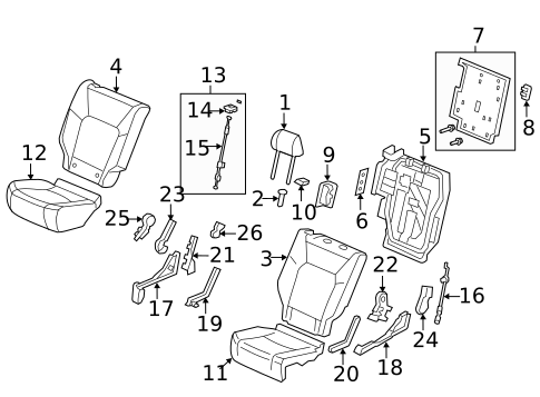 Second Row Seats for 2014 Honda Pilot #1