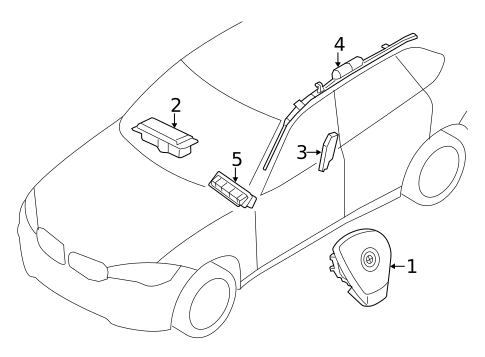 Air Bag Components for 2016 BMW X5 #0