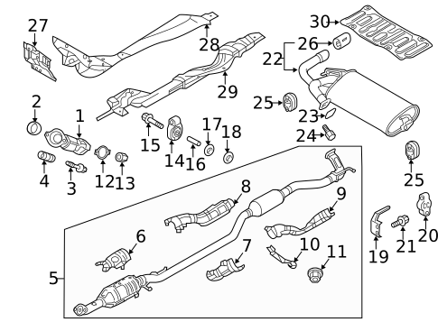 Exhaust Components for 2021 Mitsubishi Outlander Sport #0