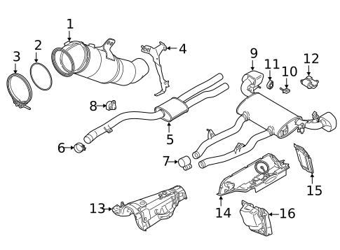 Exhaust Components for 2025 BMW 750e xDrive #3