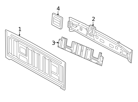 Back Panel for 2016 Ram 3500 #2