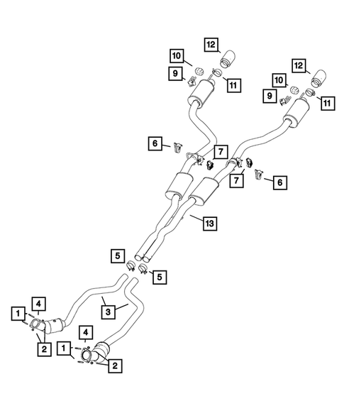 Exhaust System for 2018 Chrysler 300 #3