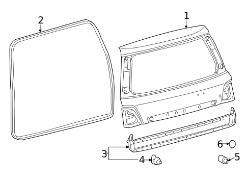 Gate & Hardware for 2014 Lexus LX570 #1