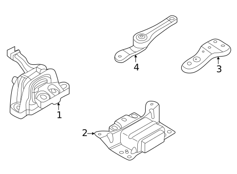 Engine & Trans Mounting for 2025 Volkswagen Taos #0