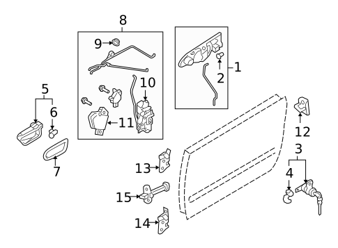 Rear Door for 2005 Saab 9-2X #2