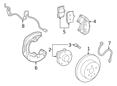 Front Brakes for 2019 Lexus GS F #2
