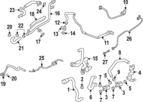 Hoses & Lines for 2024 Audi A4 Quattro #0