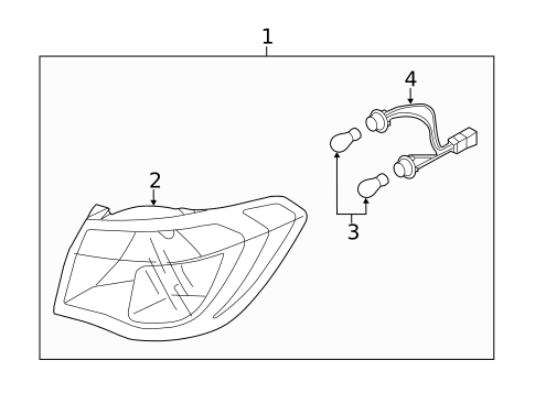 Tail Lamps for 2013 Kia Forte #3