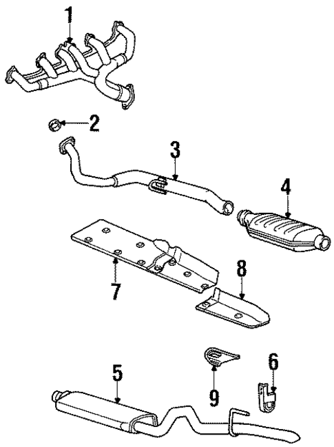 Exhaust Manifold for 1993 Jeep Grand Cherokee #0