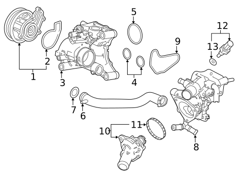 Water Pump for 2021 Honda Accord #0