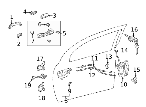 Front Door for 2007 Pontiac Vibe #0